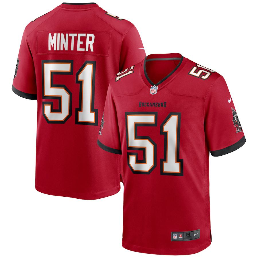 Men Tampa Bay Buccaneers 51 Kevin Minter Nike Red Game NFL Jersey